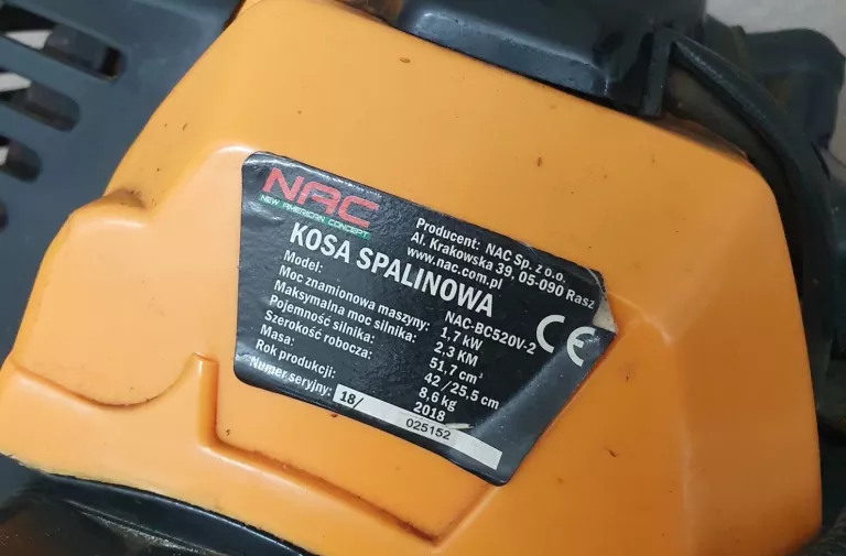 KOSA SPALINOWA NAC NAC-BC520V-2