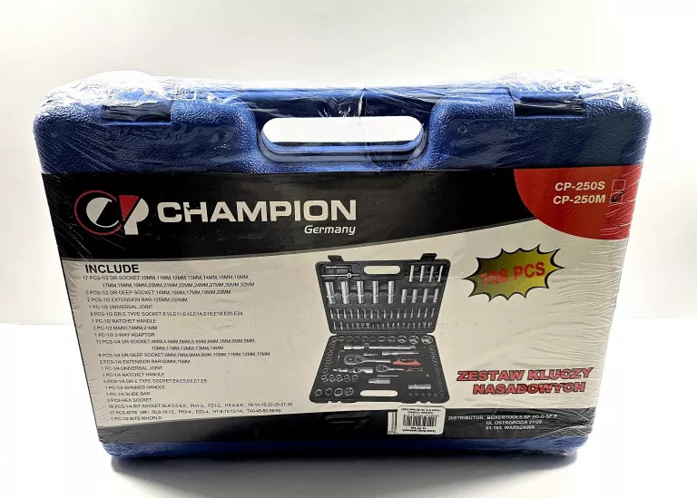 ZESTAW KLUCZY NASADOWYCH 108 E. CHAMPION CP-250S