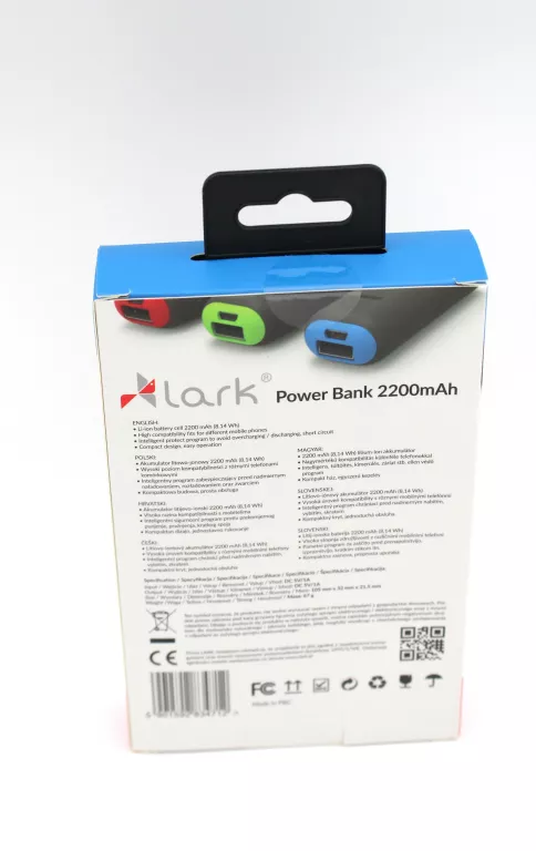 POWER BANK 2200 MAH LARK KIESZONKOWY DO SMARTFONÓW