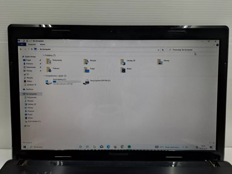 LAPTOP LENOVO G575/4GB RAM/WINDOWS 10