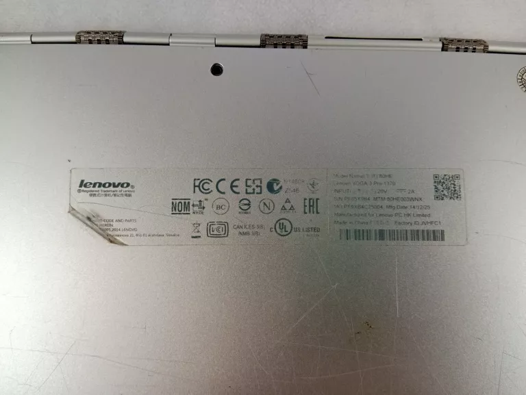 LAPTOP LENOVO YOGA 3 PRO-1370 8/500GB
