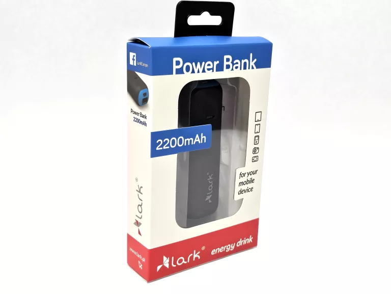 POWER BANK 2200 MAH LARK KIESZONKOWY DO SMARTFONÓW