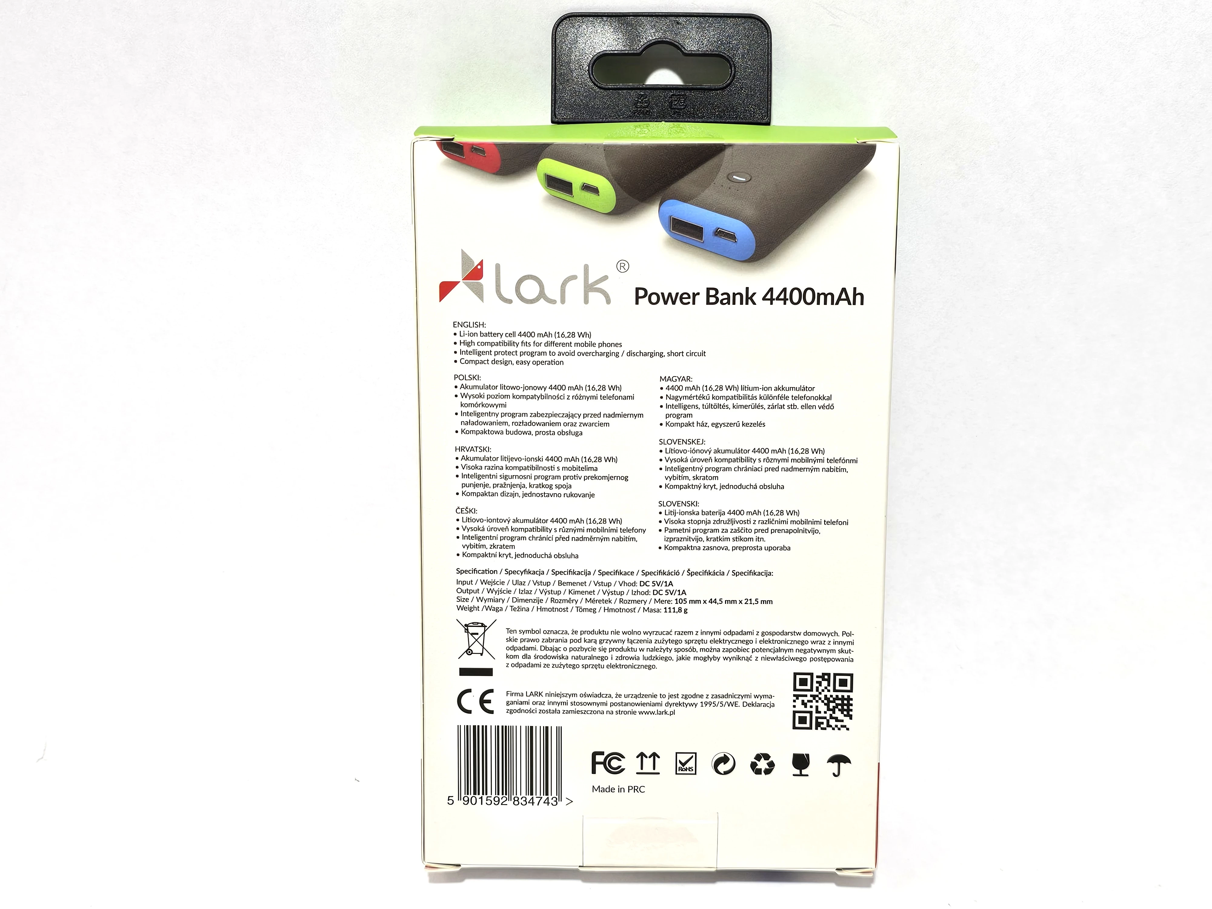powerbank-lark-4400-mah-czarny-usb-b-kabel-usb-b-stan-11323-2