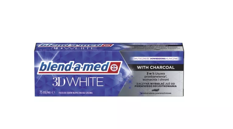 BLEND-A-MED 3D WHITE WITH CHARCOAL PASTA DO ZĘBÓW 75 ML