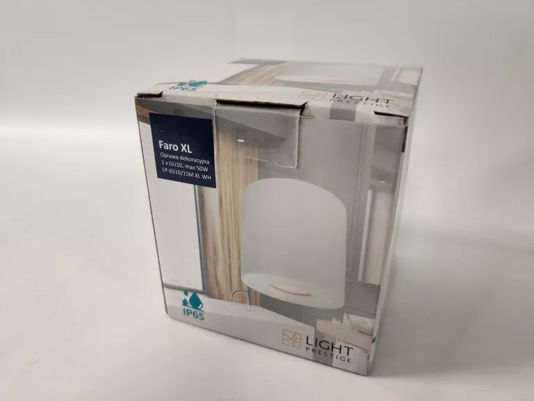 KINKIET LIGHT PRESTIGE FARO XL BIAŁA