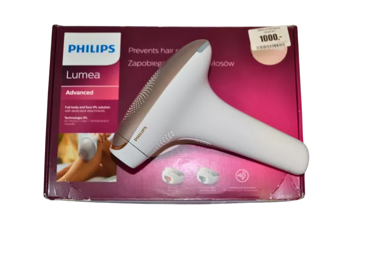 DEPILATOR PHILIPS SC1998/00+PUDEŁKO+KOŃCÓWKI