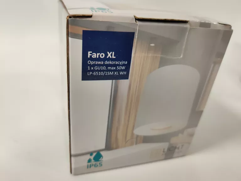 KINKIET LIGHT PRESTIGE FARO XL BIAŁA