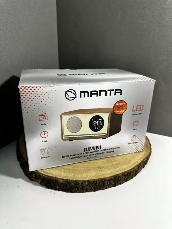 RADIOBUDZIK MANTA RIMINI RDI912W BIAŁY KOMPLET