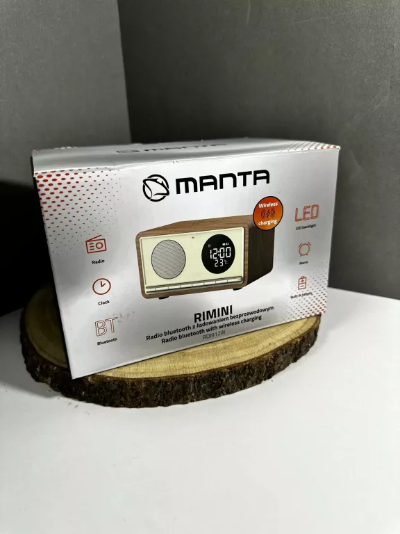 RADIOBUDZIK MANTA RIMINI RDI912W BIAŁY KOMPLET
