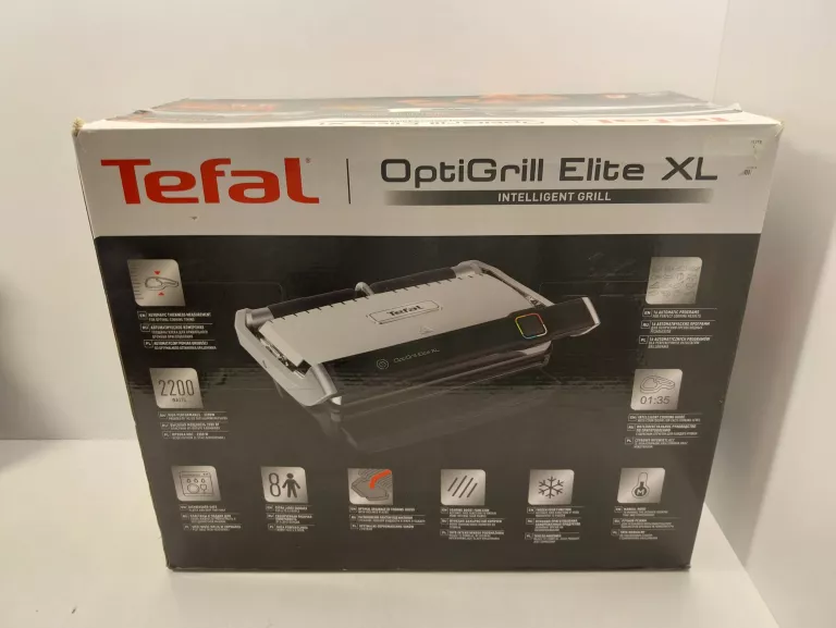 GRILL ELEKTRYCZNY TEFAL OPTIGRILL ELITE XL GC760D KOMPLET