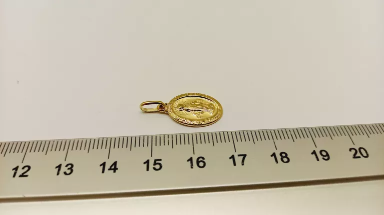 PIĘKNA ZŁOTA ZAWIESZKA MATKA BOSKA 585 1.02G