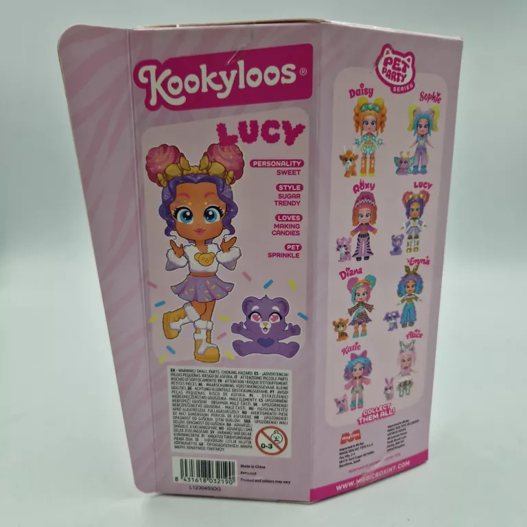 LALKA KOOKYLOOS PET PARTY LUCY ZWIERZĄTKO W ZESTAWIE WIEK 3+