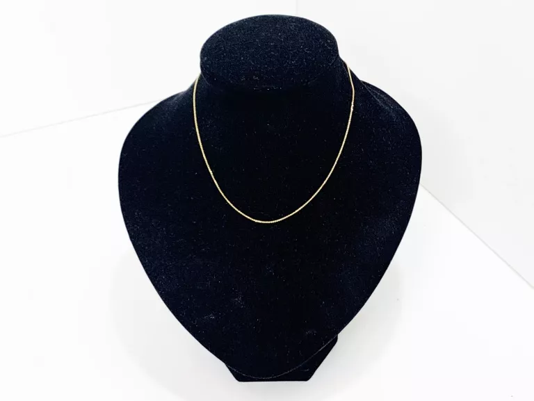 KRÓCIUTKI ZŁOTY ŁAŃCUSZEK JESZCZE Z METKĄ 0,82G 8CT 38CM