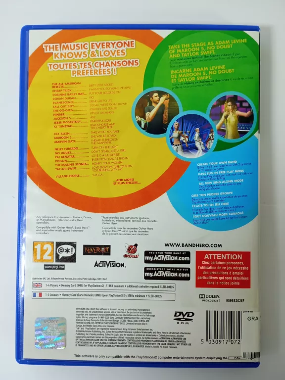 GRA PS2 BAND HERO