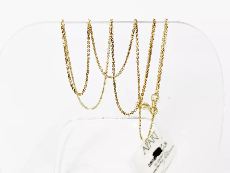 KRÓCIUTKI ZŁOTY ŁAŃCUSZEK JESZCZE Z METKĄ 0,82G 8CT 38CM