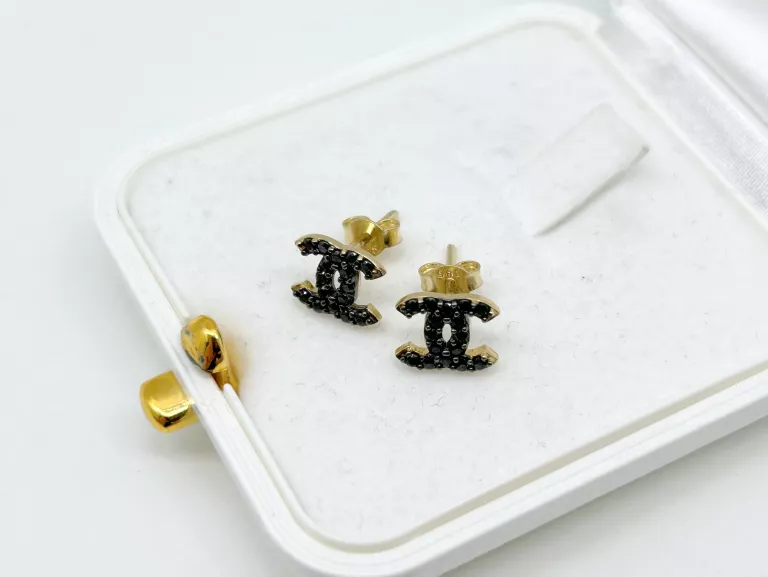 zlote-kolczyki-chanel-cc-czarne-cyrkonie-9mm-7mm-585-112g-kamien-cyrkonia
