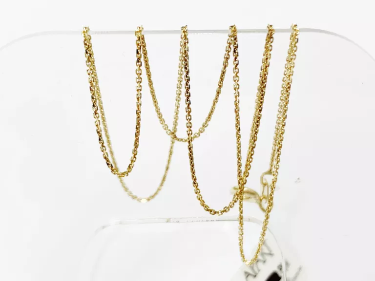 KRÓCIUTKI ZŁOTY ŁAŃCUSZEK JESZCZE Z METKĄ 0,82G 8CT 38CM