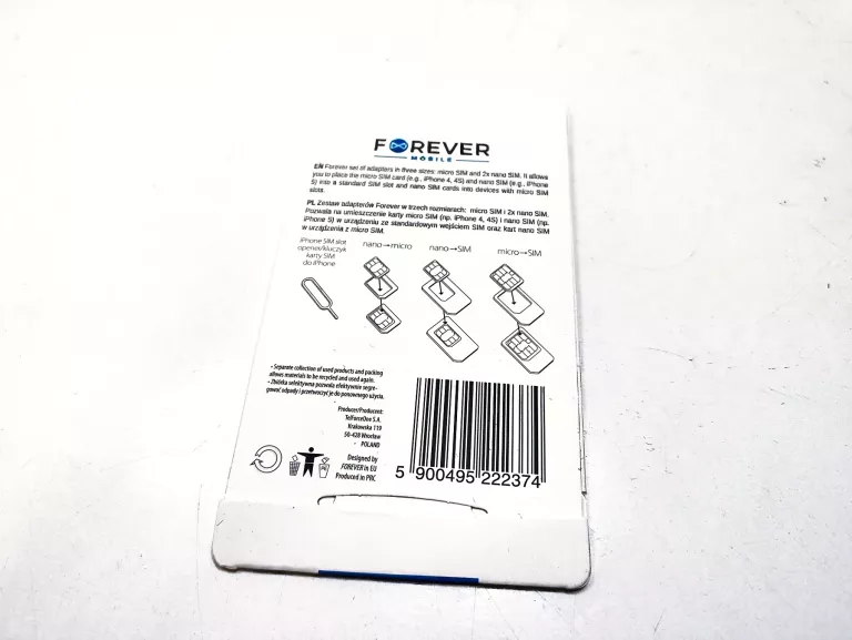 ZESTAW ADAPTERÓW KARTY SIM