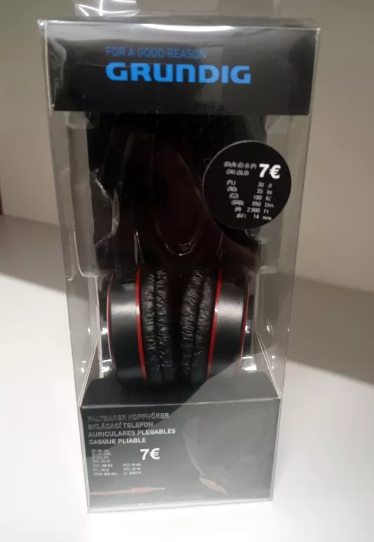 SŁUCHAWKI GRUNDIG CZERWONE
