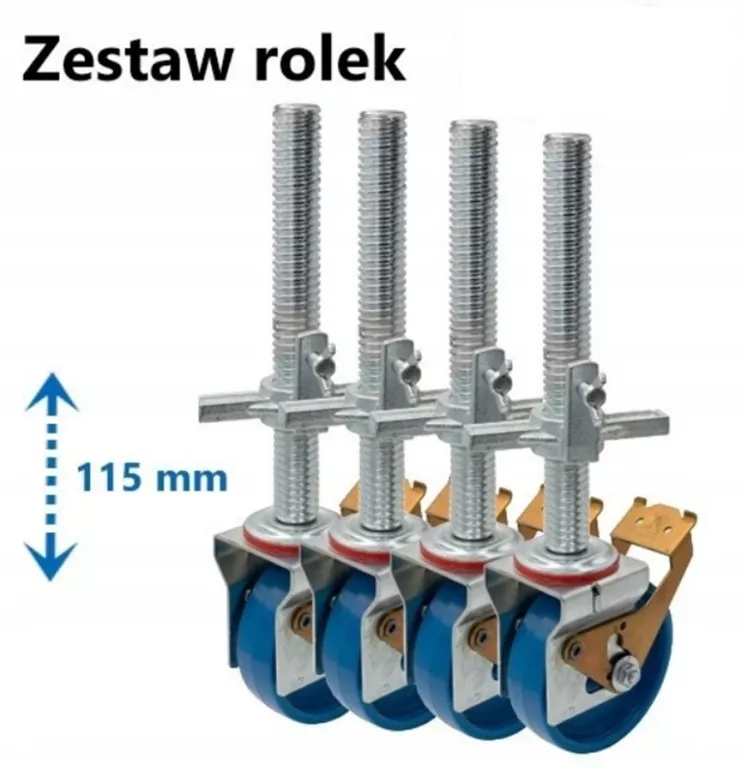 KOŁA, ROLKI JEZDNE O 150 MM (4 SZTUKI) - KRAUSE 914323