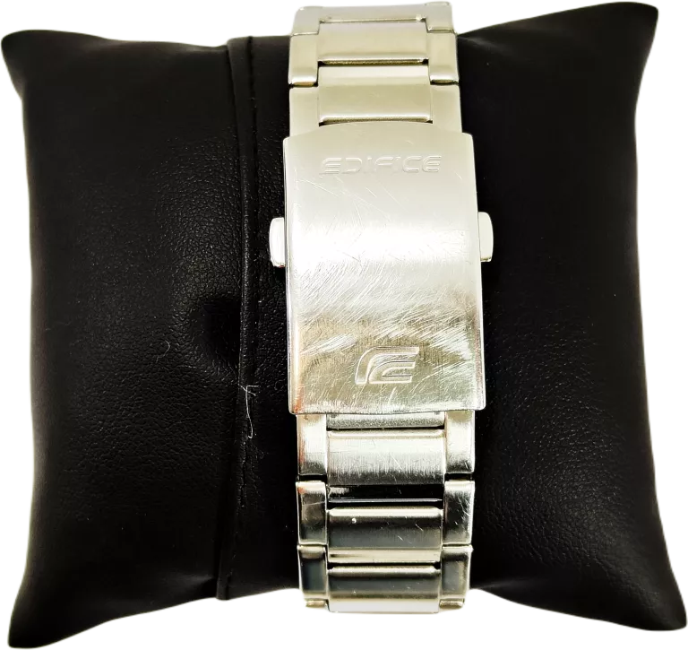 WYJATKOWY ZEGAREK MĘSKI CASIO EDIFICE 5579 WR 100M SREBRNA BRANSOLETA