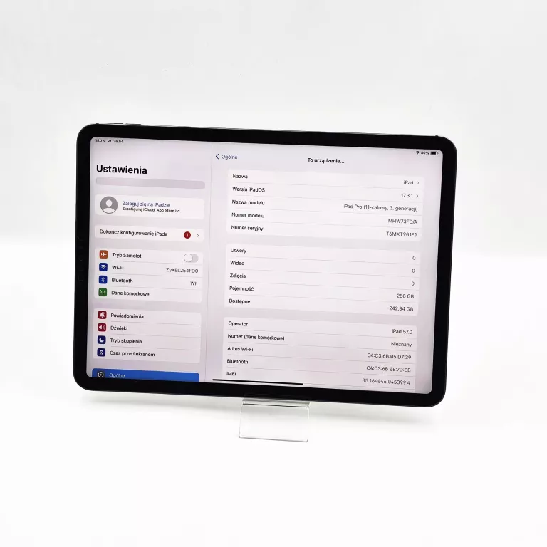 TABLET APPLE IPAD PRO 11" (3 GEN) WI-FI + CELLULAR 256GB MHW73FD/A / A2459