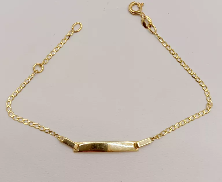 WYRÓB JUBILERSKI  BRANSOLETKA Z BLASZKA R.15,50CM