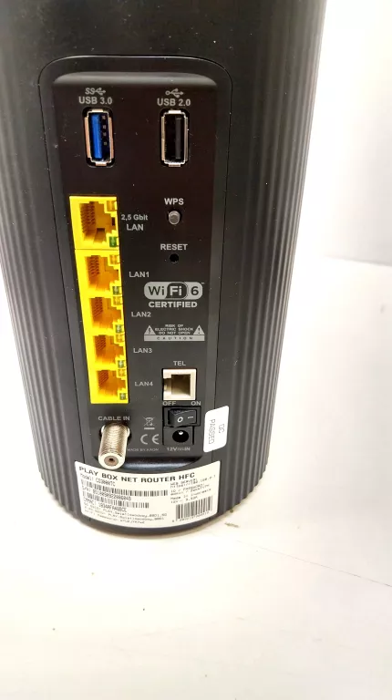 ROUTER HFC PLAY BOX WIFI 6 CG3000TC + PLAY TV BOX +OKABLOWANIE, PILOT