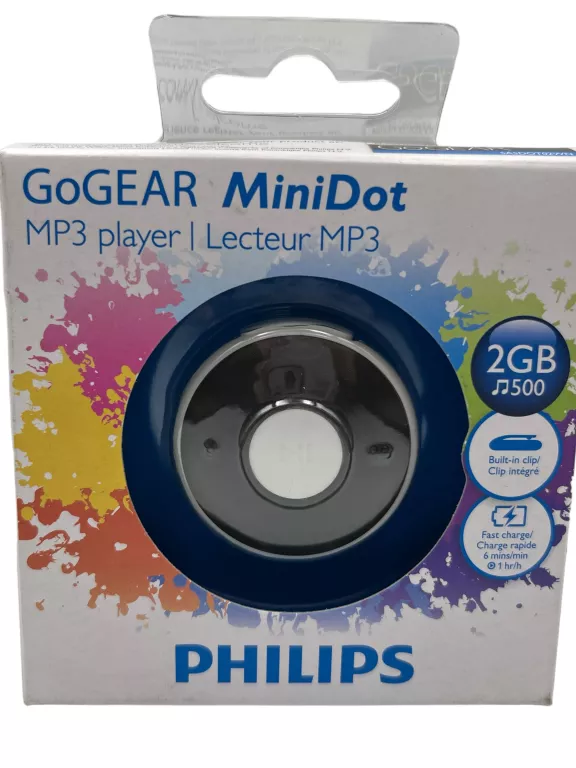 ODTWARZACZ PHILIPS GOGEAR SOUNDDOT MP3 2GB BIAŁY