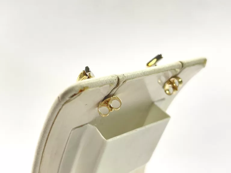 ZŁOTE KOLCZYKI Z BRYLANTAMI 585 1,93G 0,02CT SZTYFT