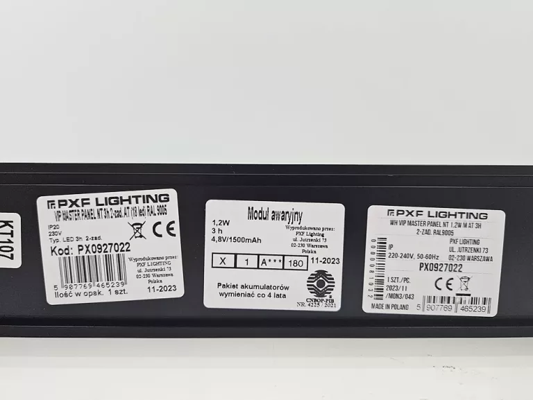 PXF LIGHTING VIP MASTER PANEL NT PX0927022 OPRAWA AWARYJNA LED