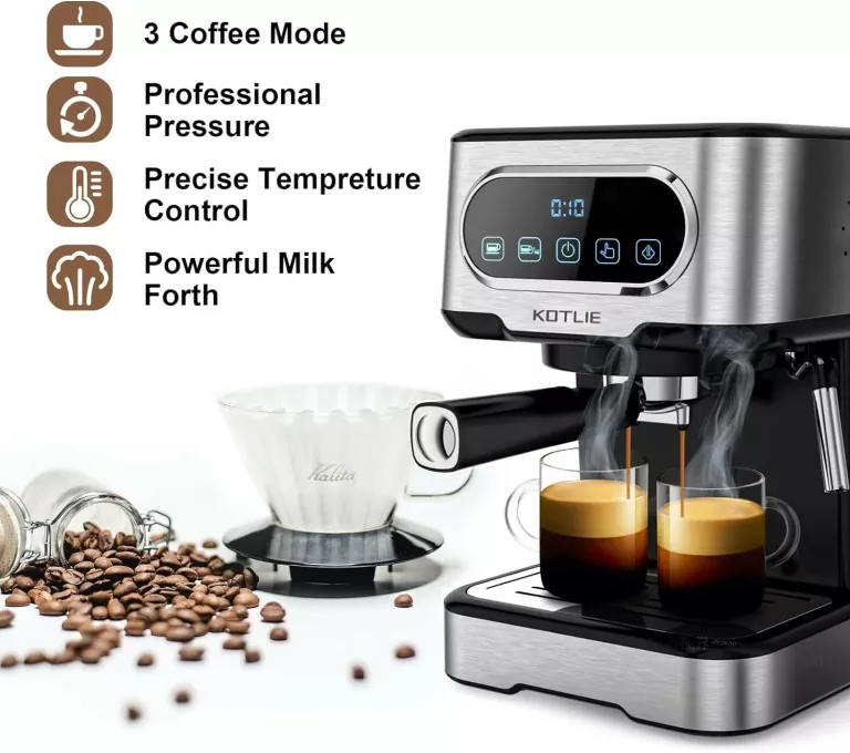 EKSPRES KOLBOWY KOTLIE CM5403F-GS 1100 W 20 BAR DO ESPRESSO CAPPUCCINO