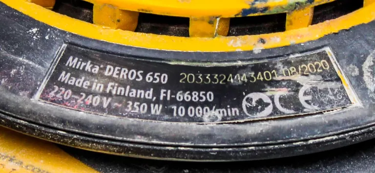 SZLIFIERKA ELEKTRYCZNA MIRKA DEROS 625CV 150MM 2,5