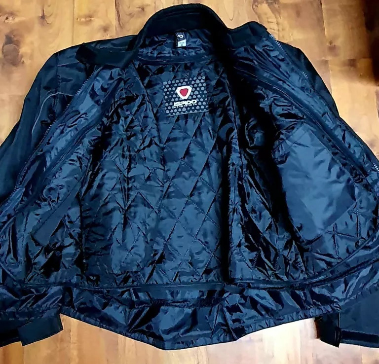 KURTKA MOTOCYKLOWA ISPIDO XL CZARNA