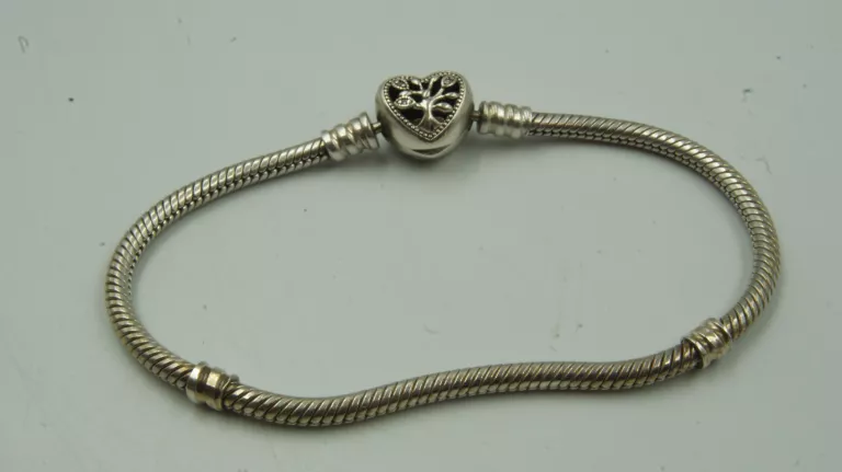 SREBRNA BRANSOLETKA PANDORA 18,5 CM MOMENTS FAMILY