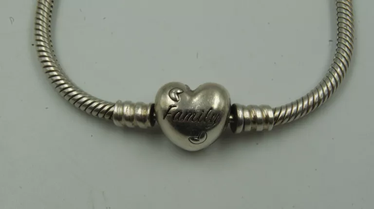SREBRNA BRANSOLETKA PANDORA 18,5 CM MOMENTS FAMILY