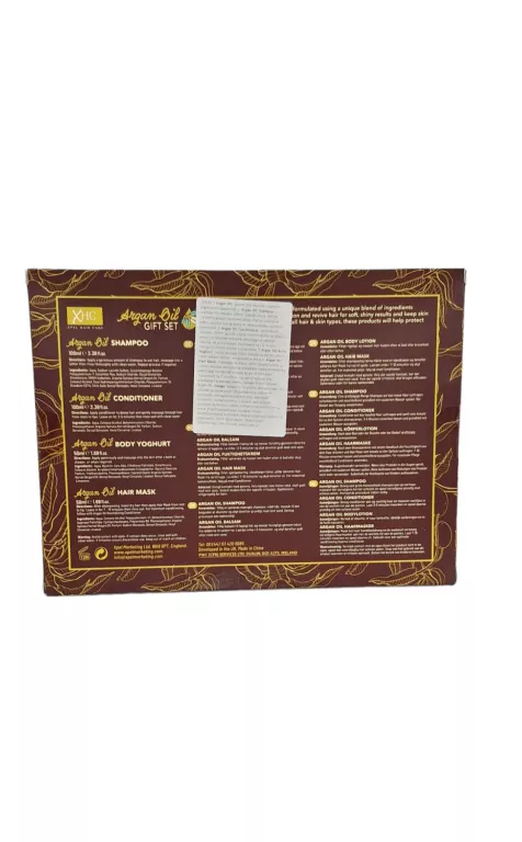 XHC ARGAN OIL ZESTAW PREZENTOWY KOSMETYKI SZAMPON, MASKA, ODŻYWKA I JOGURT