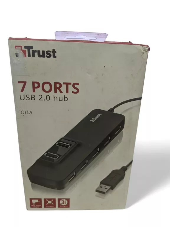 TRUST OILA 7 PORT USB 2.0 HUB Z OPAKOWANIEM