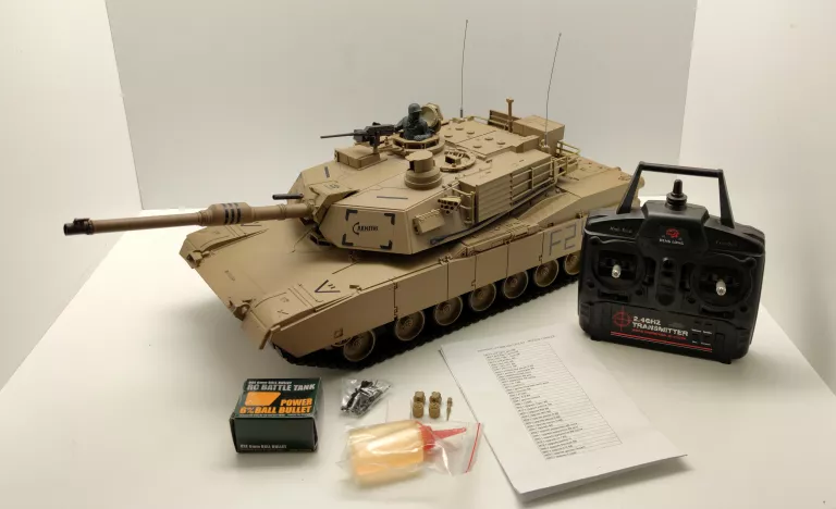 HENG LONG CZOŁG NA ZDALNE STEROWANIE M1A2 ABRAMS  RC 1.16