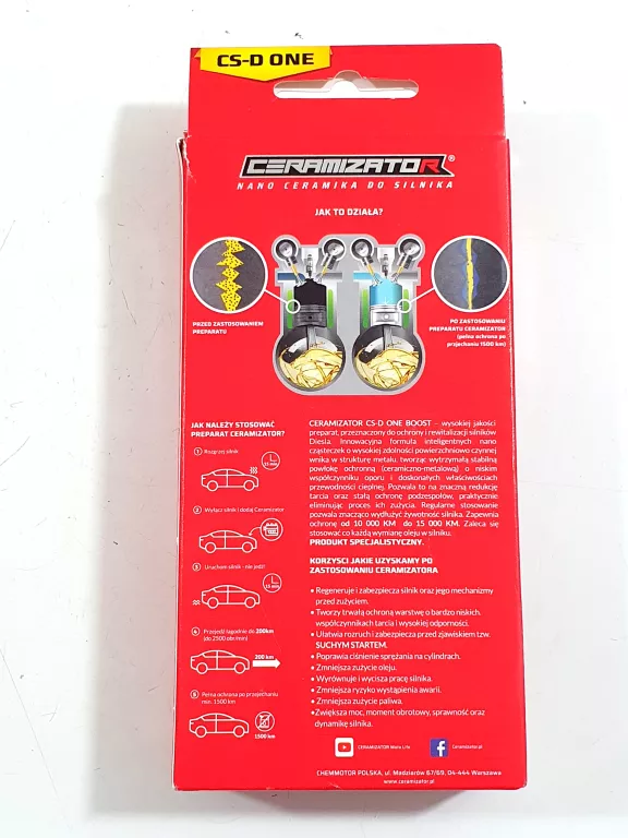 CERAMIZATOR DO SILNIKA DIESLA NANO CERAMIKA DODATEK DO OLEJU