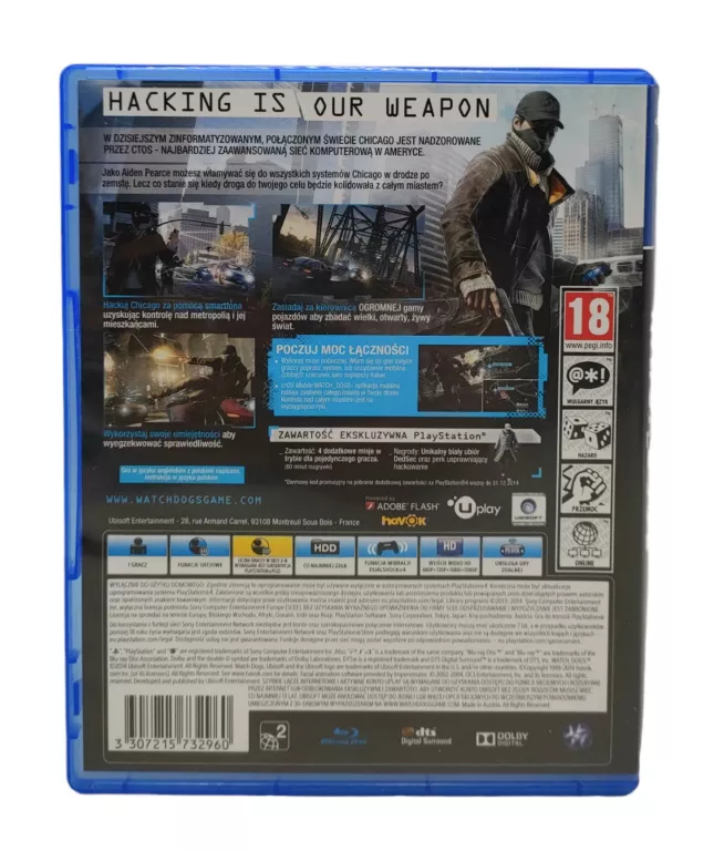WATCH DOGS PS4