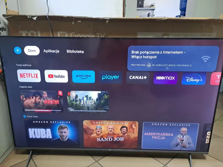 TELEWIZOR LED TCL 55P715 55" 4K UHD + KARTON