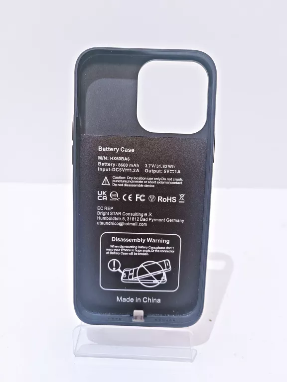 ETUI ŁADUJĄCE DO IPHONE 14 PLUS/14 PRO MAX/13 PRO MAX, 8600 MAH POWERBANK
