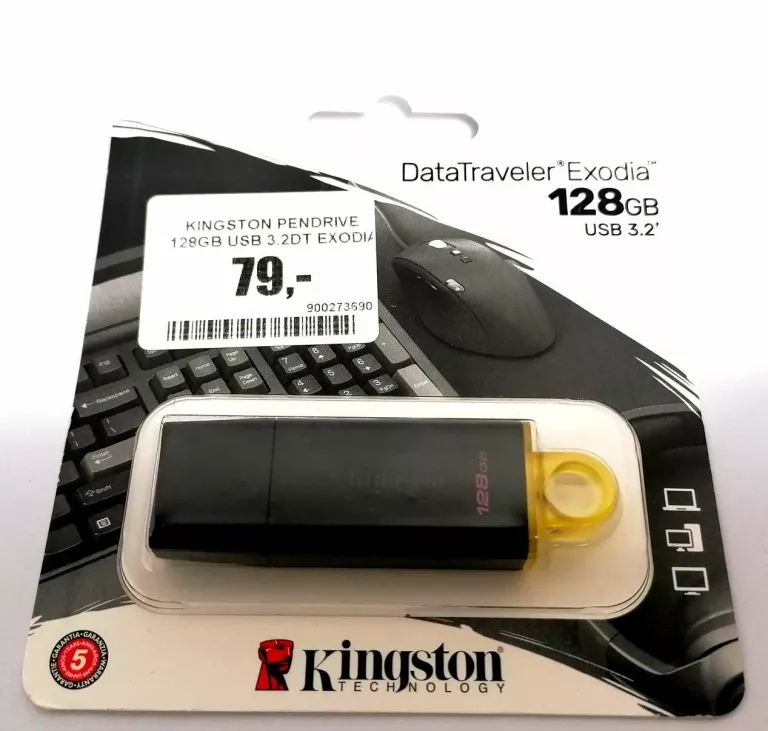 PENDRIVE KINGSTON 128GB USB 3.2DT EXODIA