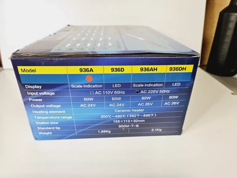 STACJA LUTOWNICZA ZHAOXIN 936A 220V 50HZ