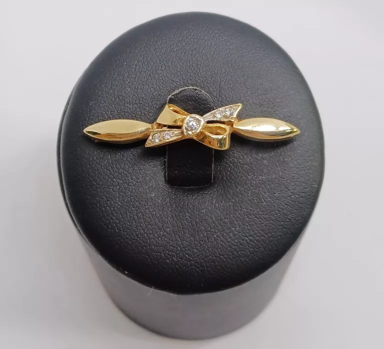 zlota-broszka-kokardka-585-14k-w482-targowa-32-warszawa