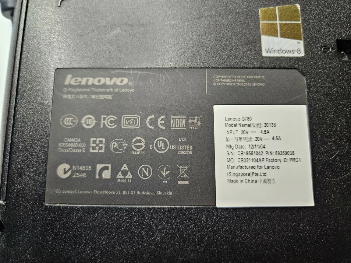 laptop-lenovo-g780-intel-core-i36gb1tb-dziala-tylko-na-zasilaczu-kod-producenta-g780