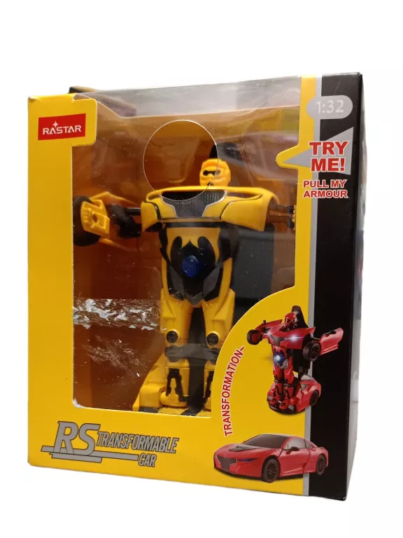 RASTAR RS TRANSFORMABLE CAR ZÓŁTO CZARNY