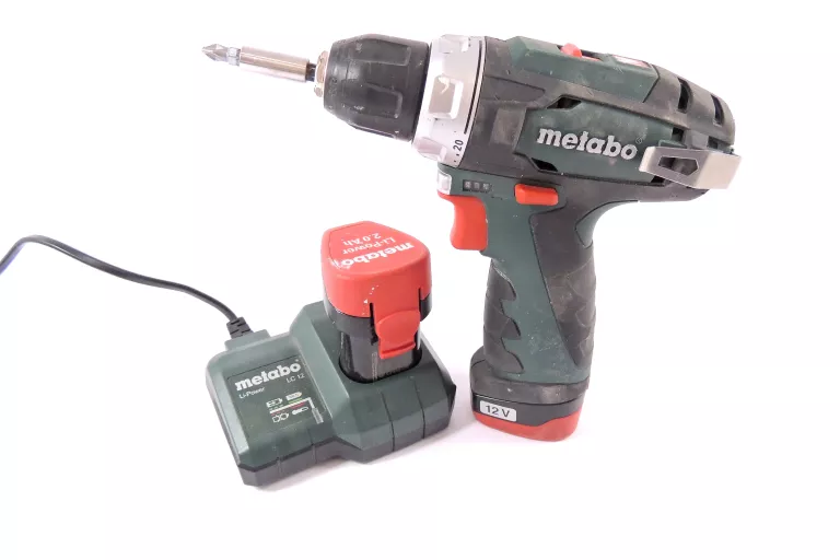 WKRĘTARKA METABO ZASILANIE AKUMULATOROWE 12 V POWERMAXX BS 12 BL