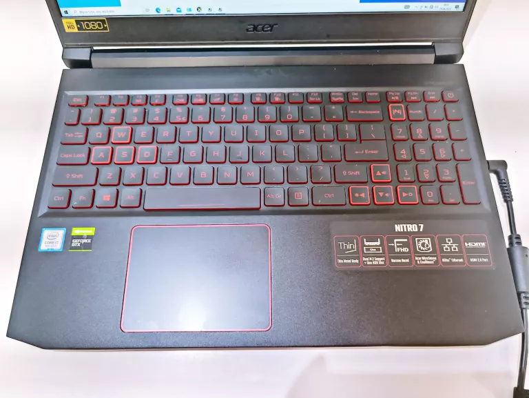 LAPTOP ACER NITRO 7 N18C3 32 GB RAM I7 GTX1660TI WIN 10 OPIS!!!